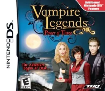 Vampire Legends - Power of Three (USA) (NDSi Enhanced) box cover front